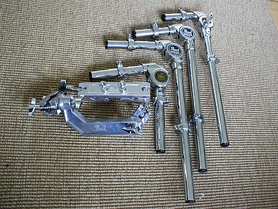 Pearl Masters Studio BRX 5 drum shell pack drum kit with cases